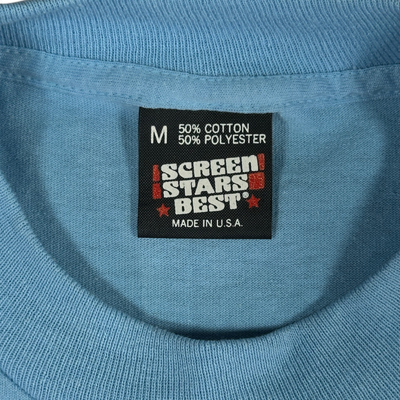 Vintage Special Olympics Shirt Adult SMALL Blue Sports Games Competition 80s - Picture 3 of 6